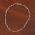 Sterling silver link necklace, 'Radiant Buds' - Gleaming Sterling Silver Link Necklace from Mexico (image 2b) thumbail
