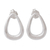 Sterling silver drop earrings, 'Modern Pears' - Pear-Shaped Sterling Silver Drop Earrings from Mexico (image 2a) thumbail