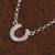 Sterling silver pendant necklace, 'Beautiful Horseshoe' - Sterling Silver Horseshoe Pendant Necklace from Mexico (image 2b) thumbail