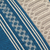 Kissenbezug aus Baumwolle, 'Himmel und Land'. - Handgewebter Kissenbezug aus Baumwolle in Azurblau und Elfenbein