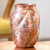 Silver accented copper vase, 'Twisting Branches' - Floral Silver Plated Copper Vase from Mexico (image 2b) thumbail