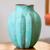 Copper vase, 'Antique Lines' - Antiqued Copper Vase from Mexico (image 2b) thumbail