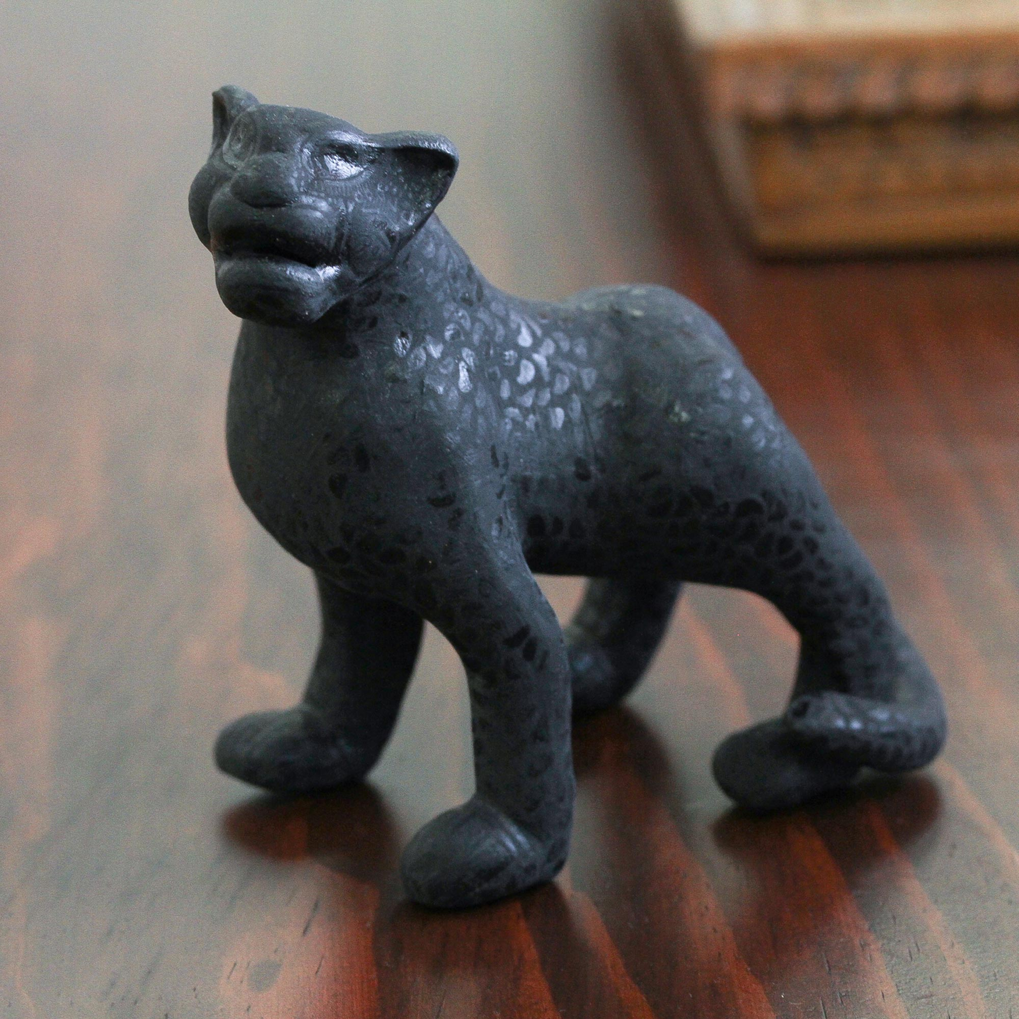 porcelain jaguar figurine