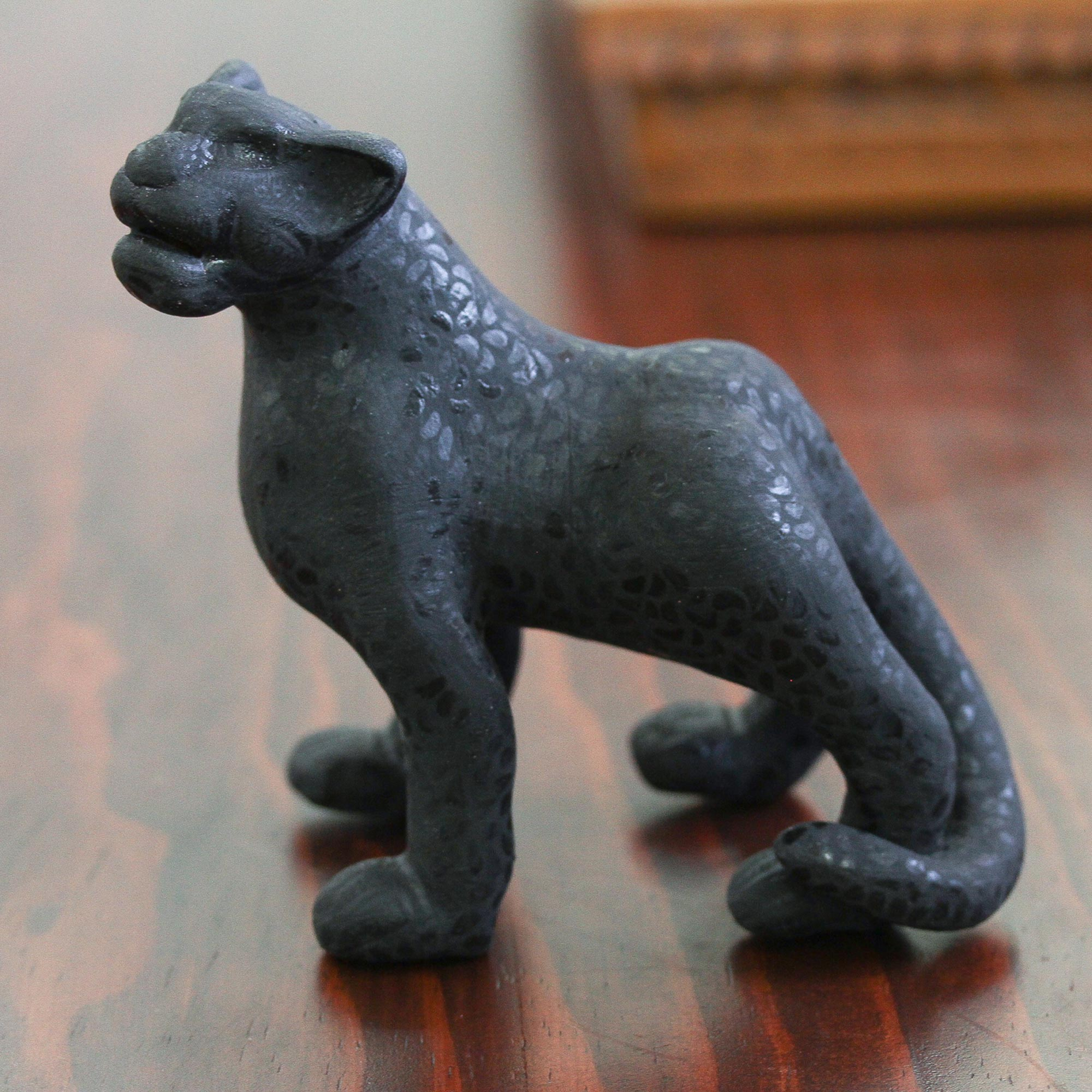 porcelain jaguar figurine