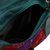 Cotton accent leather handbag, 'Lush Tropics' - Handcrafted Colorful Embroidered Green Leather Handbag (image 2e) thumbail