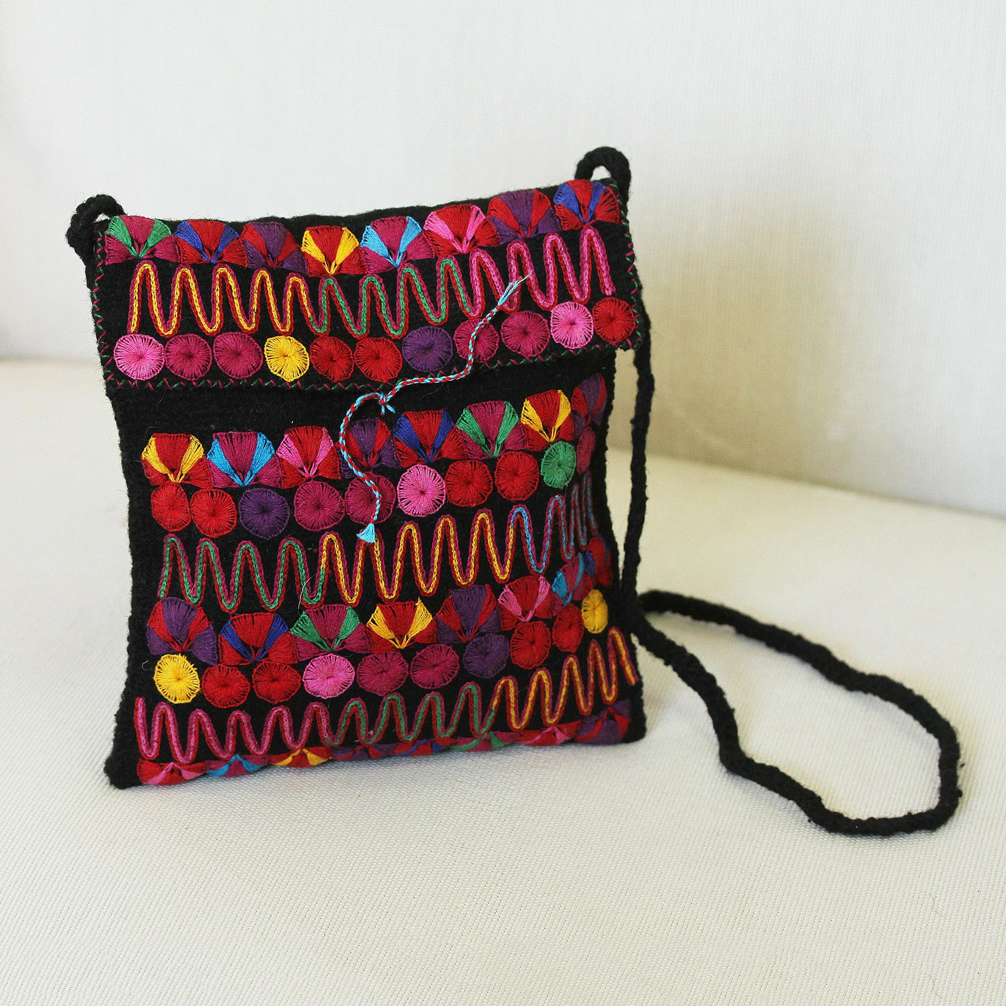 woolen sling bags