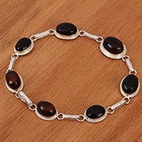 Amber link bracelet,