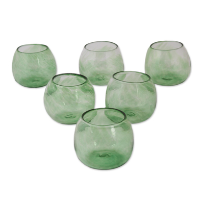 Recycled Tulip Wine Glass - set of 6 - Natural Simplicity
