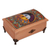 Decoupage wood decorative box, 'Life is Good' - Sun and Moon Decoupage Wood Decorative Box from Mexico thumbail