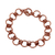 Copper link bracelet, 'Antique Rings' - Handmade Copper Link Bracelet from Mexico (image 2a) thumbail