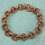 Copper link bracelet, 'Rope Bonds' - Rope Pattern Copper Link Bracelet from Mexico thumbail