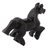 Marble sculpture, 'Galloping Horse' - Hand-Carved Black Marble Horse Sculpture from Mexico (image 2c) thumbail