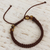 Amber beaded macrame bracelet, 'Color of the Sun' - Amber Beaded Macrame Bracelet from Mexico (image 2) thumbail