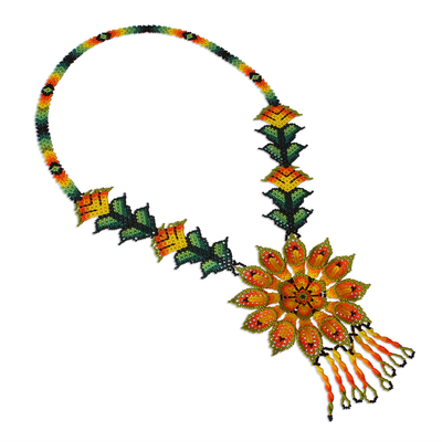 Mexican Beaded Deer Necklace - Costume Baldor