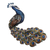 Steel wall sculpture, 'Displaying Plumage' - Steel Peacock Wall Sculpture Crafted in Mexico (image 2b) thumbail