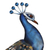 Steel wall sculpture, 'Displaying Plumage' - Steel Peacock Wall Sculpture Crafted in Mexico (image 2c) thumbail