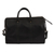 Leather travel bag, 'Ebony Traveler' - Handmade Leather Travel Bag in Ebony from Mexico (image 2c) thumbail