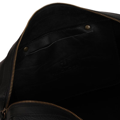 Reisetasche aus Leder - Handgefertigte Lederreisetasche aus Ebenholz aus Mexiko