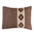 Zapotec wool cushion cover, 'Mahogany Culture' - Zapotec Geometric Wool Cushion Cover from Mexico