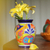 Ceramic vase, 'Talavera Glory' - Hand-Painted Talavera-Style Ceramic Vase Crafted in Mexico thumbail