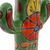 Ceramic sculpture, 'Talavera Cactus' - Hand-Painted Talavera-Style Ceramic Cactus Sculpture (image 2c) thumbail