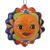 Ceramic ornaments, 'Afternoon Sun' (set of 4) - Talavera Ceramic Floral Sun Ornaments from Mexico (Set of 4) (image 2b) thumbail