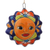 Ceramic ornaments, 'Afternoon Sun' (set of 4) - Talavera Ceramic Floral Sun Ornaments from Mexico (Set of 4)
