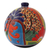 Ceramic lantern, 'Round Talavera' - Round Talavera-Style Ceramic Lantern from Mexico (image 2a) thumbail