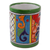 Ceramic vase, 'Colorful Bouquet' - Cylindrical Talavera-Style Ceramic Vase from Mexico (image 2b) thumbail