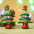 Ceramic ornaments, 'Talavera Celebration' (pair) - Floral Ceramic Christmas Tree Ornaments from Mexico (Pair) thumbail