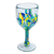 Recycled glass wine glasses, 'Tropical Confetti' (set of 6) - Colorful Recycled Wine Glasses from Mexico (Set of 6) (image 2e) thumbail