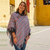 Cotton poncho, 'Color of the Morning' - Multicolored Striped Cotton Poncho from Mexico (image 2b) thumbail