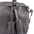 Leather travel bag, 'Tasseled Traveler in Black' - Handmade Leather Travel Bag in Black from Mexico (image 2c) thumbail