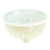 Ceramic pinch bowl, 'Snow White Designs' - Hand-Painted White Ceramic Pinch Bowl (image 2b) thumbail