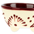 Ceramic pinch bowl, 'Maroon Lines' - Hand-Painted Ceramic Pinch Bowl in Maroon (image 2c) thumbail