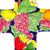Ceramic wall cross, 'Fruited Cross' - Fruit-Themed Talavera-Style Ceramic Wall Cross from Mexico (image 2b) thumbail