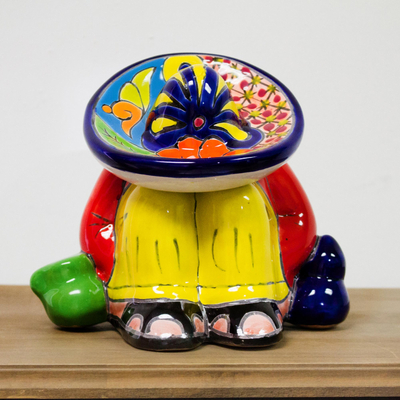 Keramikfigur - Keramikfigur im Talavera-Stil, hergestellt in Mexiko