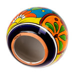 Ceramic figurine, 'Talavera Orb' - Talavera-Style Ceramic Decorative Figurine from Mexico