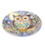 Ceramic decorative plate, 'Whimsical Owl' - Owl Under Night Sky Colorful Ceramic Decorative Plate (image 2b) thumbail