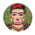 Ceramic decorative plate, 'Fantastic Frida' - Handcrafted Frida Kahlo Colorful Ceramic Decorative Plate (image 2a) thumbail
