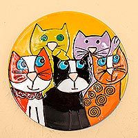 Featured review for Ceramic decorative plate, Cat Fancy