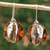 Sterling silver and copper dangle earrings, 'Light of the Afternoon' - Modern Taxco Sterling Silver and Copper Dangle Earrings thumbail
