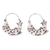 Sterling silver hoop earrings, 'Curved Fish' - Curved Fish Sterling Silver Hoop Earrings from Mexico