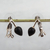 Ohrhänger aus Sterlingsilber und Holz - Tropfenohrringe aus Sterlingsilber und Holz mit Olivenmotiv