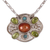Sunstone and peridot pendant necklace, 'Light of Summer' - Sunstone Peridot and Recon. Turquoise Necklace from Mexico (image 2c) thumbail
