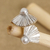 Cultured pearl drop earrings, 'Graceful Fans' - Fan-Shaped Cultured Pearl Drop Earrings from Mexico (image 2b) thumbail