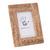 Marble photo frame, 'Café Memories' (4x6) - Brown Marble Photo Frame Crafted in Mexico (4x6) (image 2b) thumbail