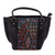 Cotton accent leather shoulder bag, 'Otomi Geometry' - Geometric Pattern Cotton Accent Leather Shoulder Bag (image 2a) thumbail
