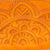 Leder-Münzgeldbörse, 'Beautiful Tradition in Ginger' - Portemonnaie aus Leder mit Blumenmuster in Ingwer aus Mexiko