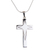 Sterling silver pendant necklace, 'Cross of Illusion' (2.4 inch) - Taxco Silver Cross Pendant Necklace from Mexico (2.4 in.) (image 2a) thumbail